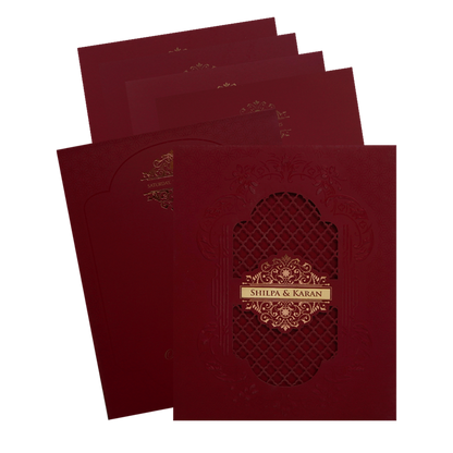 Grey MDF Wedding Card-King of Cards