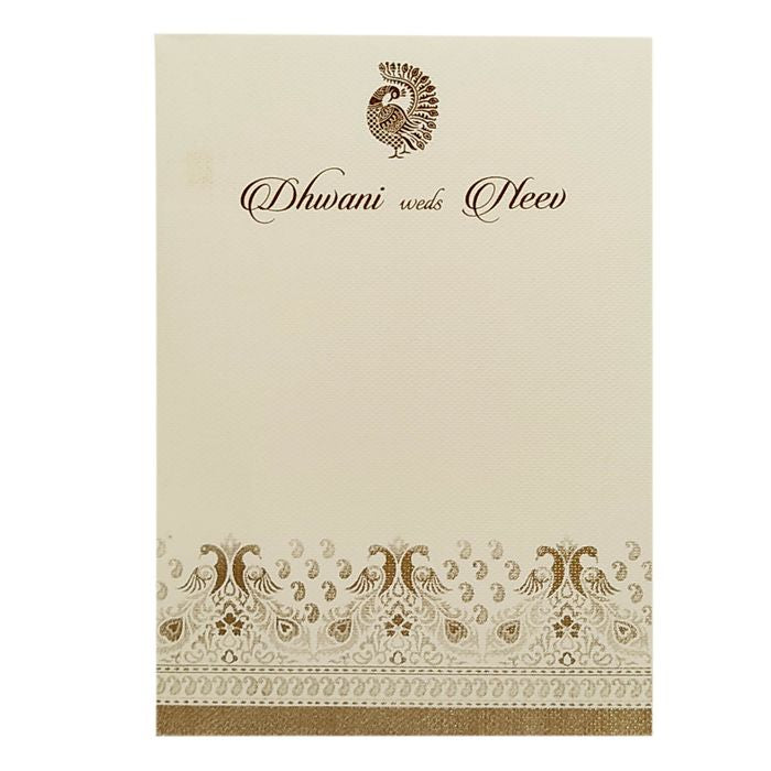 Grey Pattern Design Single Sheet Invitation Card-King of Cards