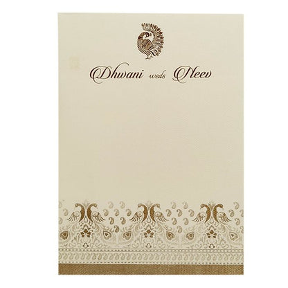 Grey Pattern Design Single Sheet Invitation Card-King of Cards