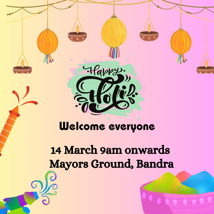 Color Splash Holi Invitation-King of Cards