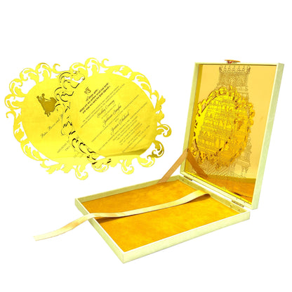 Acrylic Box Invitation Card-King of Cards