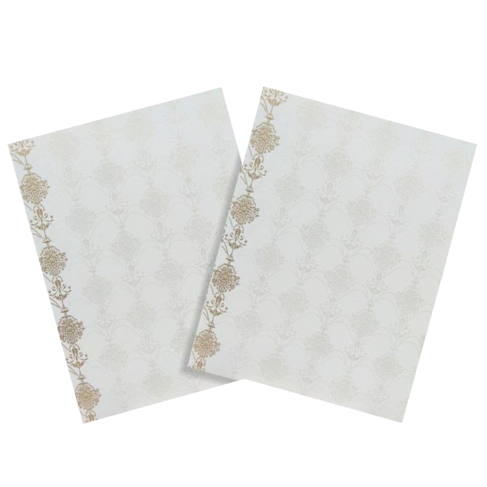 White Floral Invitation Card-King of Cards