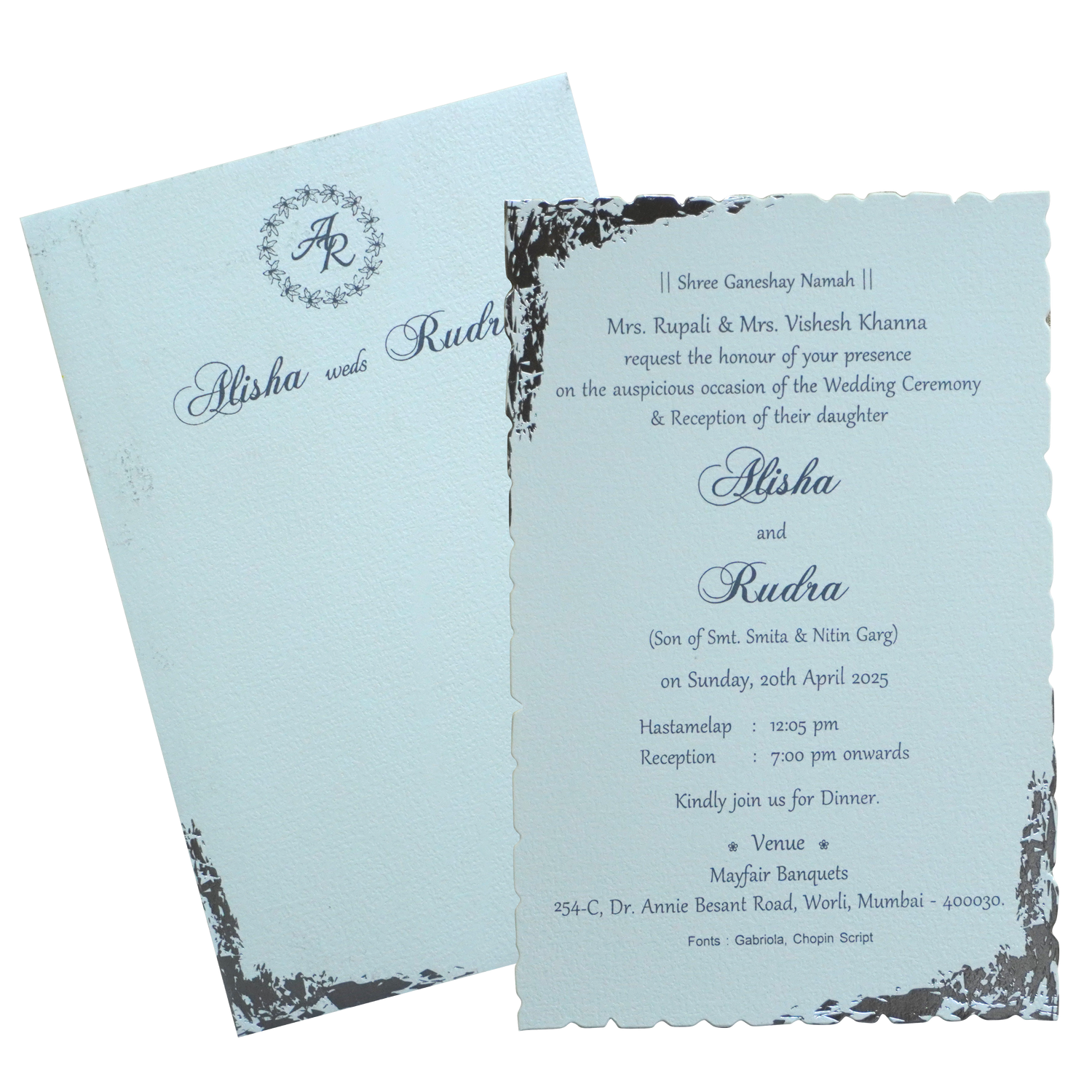 Make your event special with our exclusive Cream White Single Sheet Invitation. Shop now! ?WhatsApp Support ?Express Delivery.