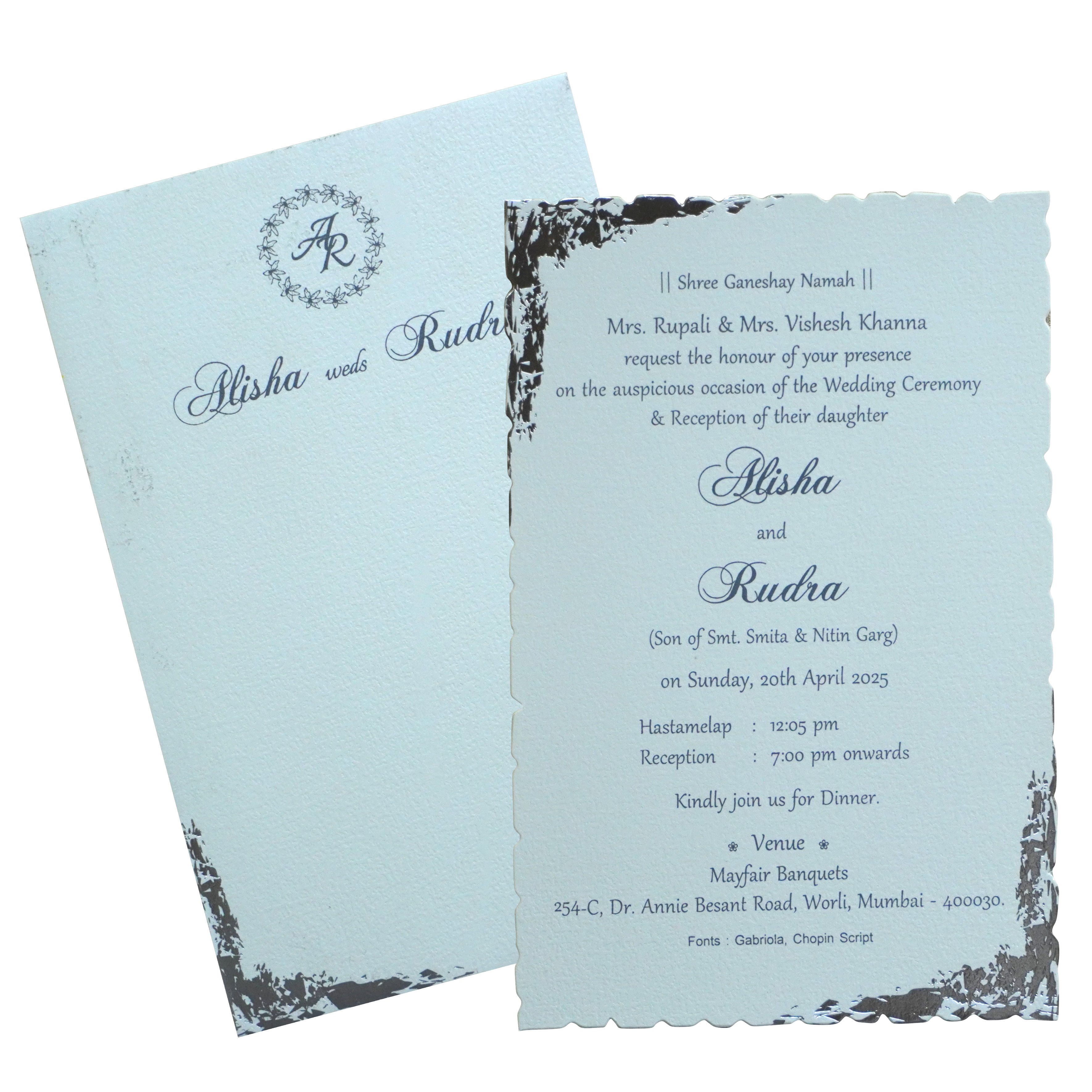 Make your event special with our exclusive Cream White Single Sheet Invitation. Shop now! ?WhatsApp Support ?Express Delivery.