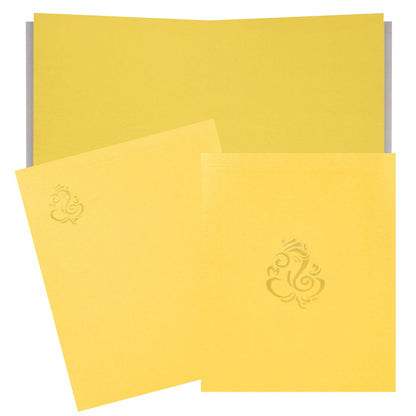 Yellow Metallic Wedding Invitation