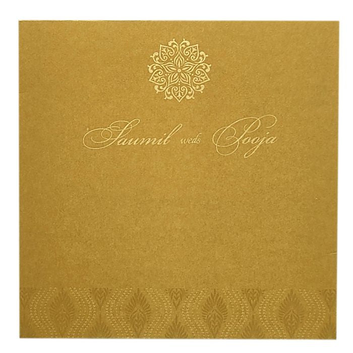 Brown Pattern Design Invitation Card-King of Cards