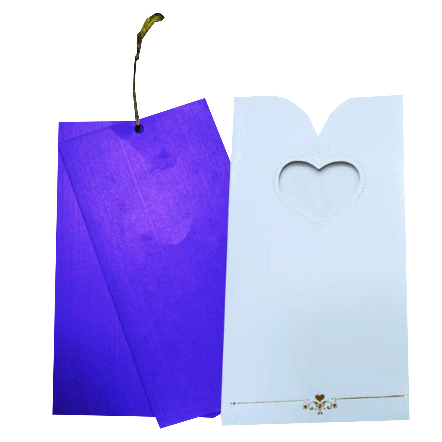 Blue Single sheet Invitation Card