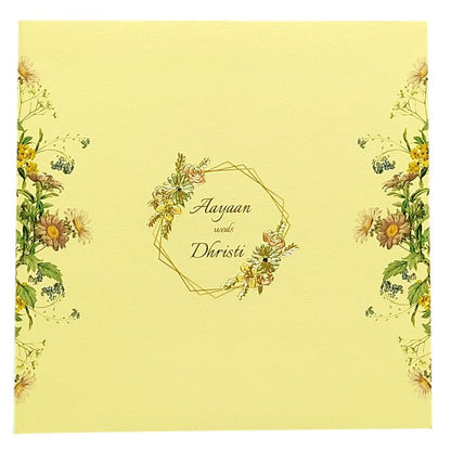 Cream Pink Floral Invitation Card-King of Cards
