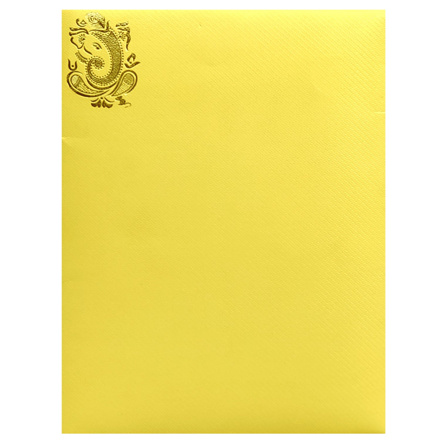 Gold Laser Cut Ganesha Invitation Card-KNKT5019