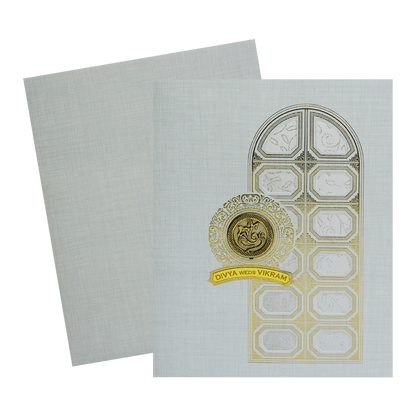 Light Grey Marriage Card-KNK9407G