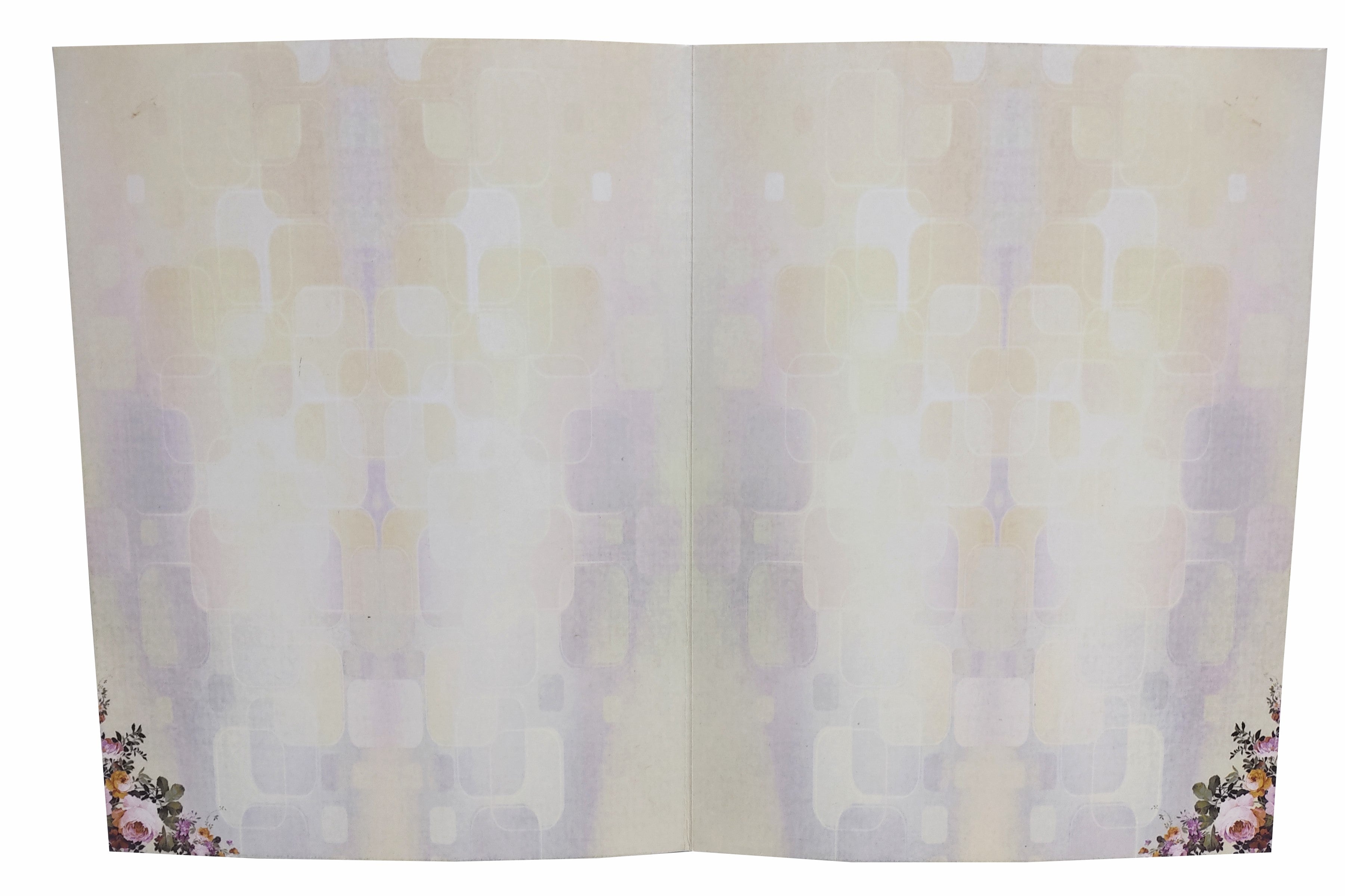 Multicolour Floral Design in Offset With Name Plate-KNKC4038