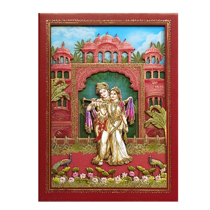 Red MDF Padded Invitation-KSI12390