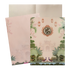 Pink Palace Peacock Floral Wedding Card-KNEP1613
