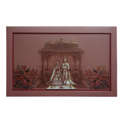 Peach Royal Premium Padded Invitation-KPR24360