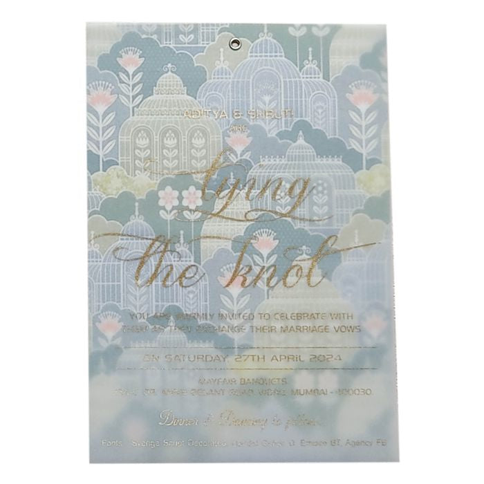 Pastel Pattern Design Sheet Invitation Card-King of Cards