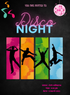 Black Sparkling Wedding Disco Invitation-AAVSI006