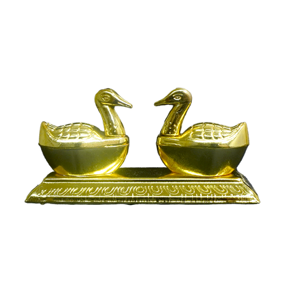 Gold Coated Couple Swan Idol-GRI0370