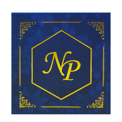 Dark Blue Scodix Luxury Box Invitation-KNWD1015