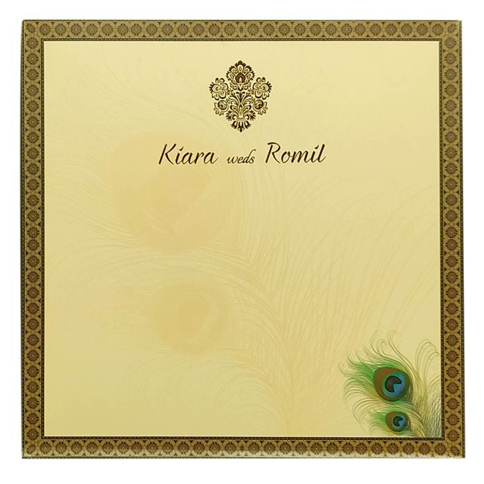 Brown Door Opening Invitation Card-King of Cards