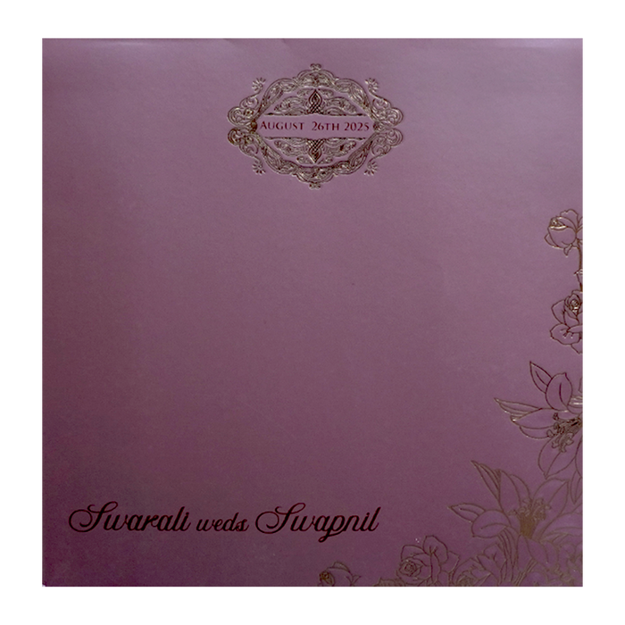 Light Pink Floral Wedding Card-King of Cards