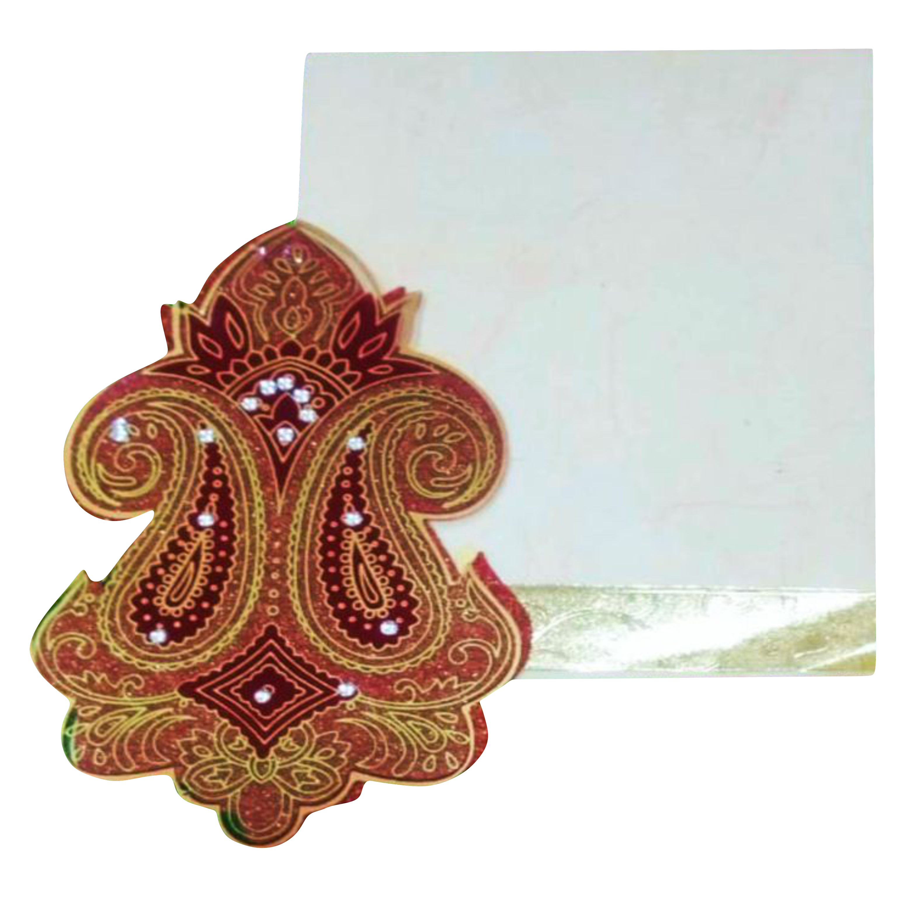 Red Designer Personal Invitation-CXP137