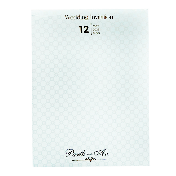 Chalk White Marriage Card-King of Cards