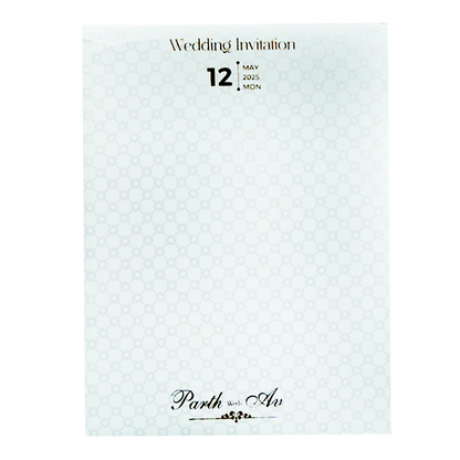 Chalk White Marriage Card-King of Cards