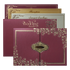 Maroon Gold Floral Padded Wedding Card-KSSC2140