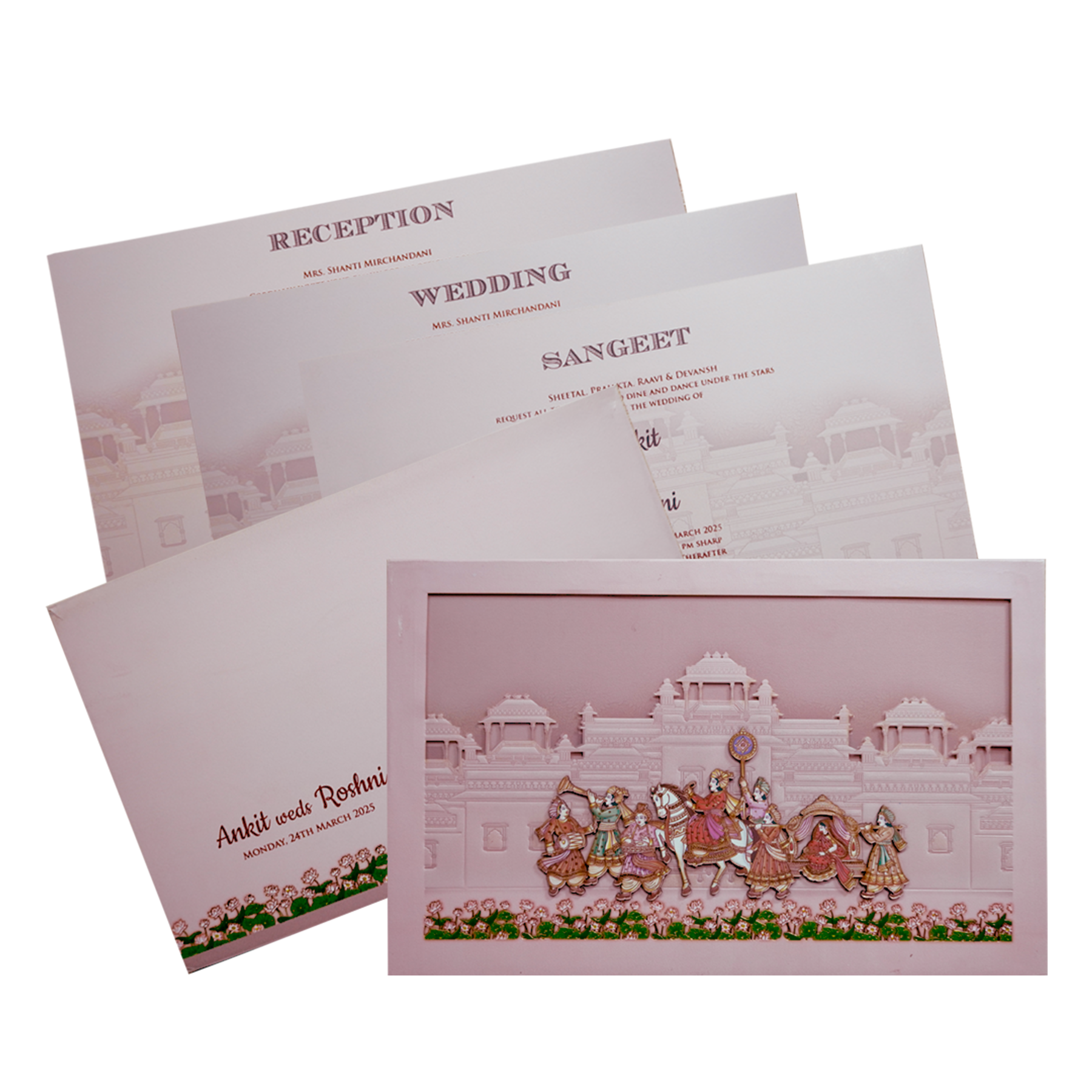 Make your event special with our exclusive Peach Royal Padded Wedding Invitation. Shop now! ?WhatsApp Support ?Express Delivery.