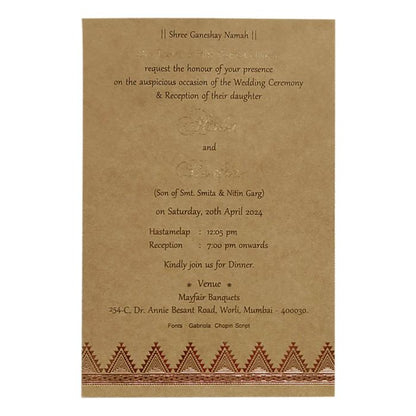 Invitation Card - KRCS6323-King of Cards