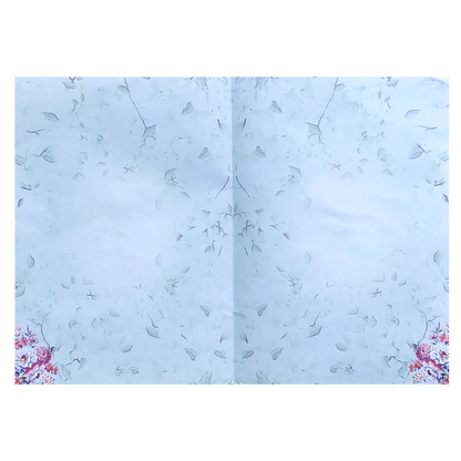 Blue Floral Hindu Wedding Card-King of Cards