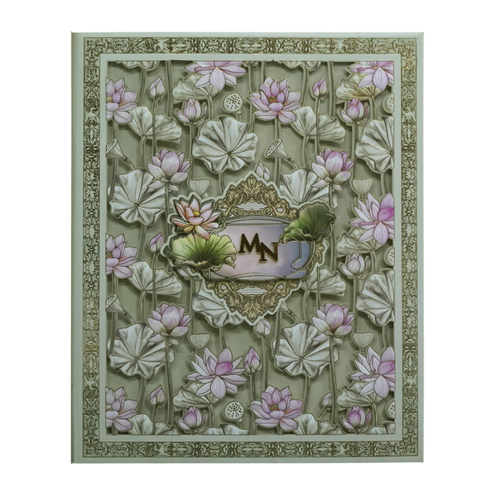 Cream Laser Cut MDF Premium Wedding Card-King of Cards