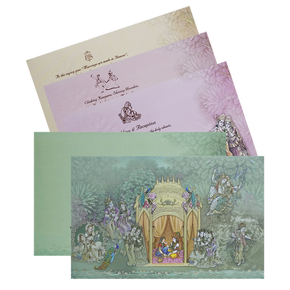 Make your event special with our exclusive Olive Green Traditional Padded Wedding Card. Shop now! ?WhatsApp Support ?Express Delivery.