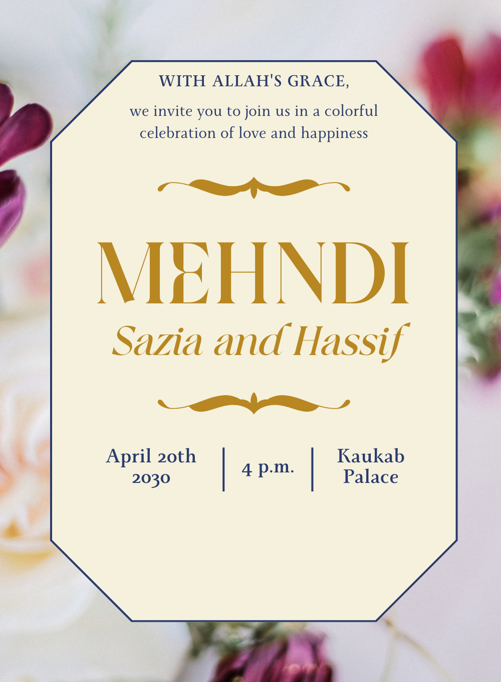 White Lovely Mehndi Ceremony-King of Cards