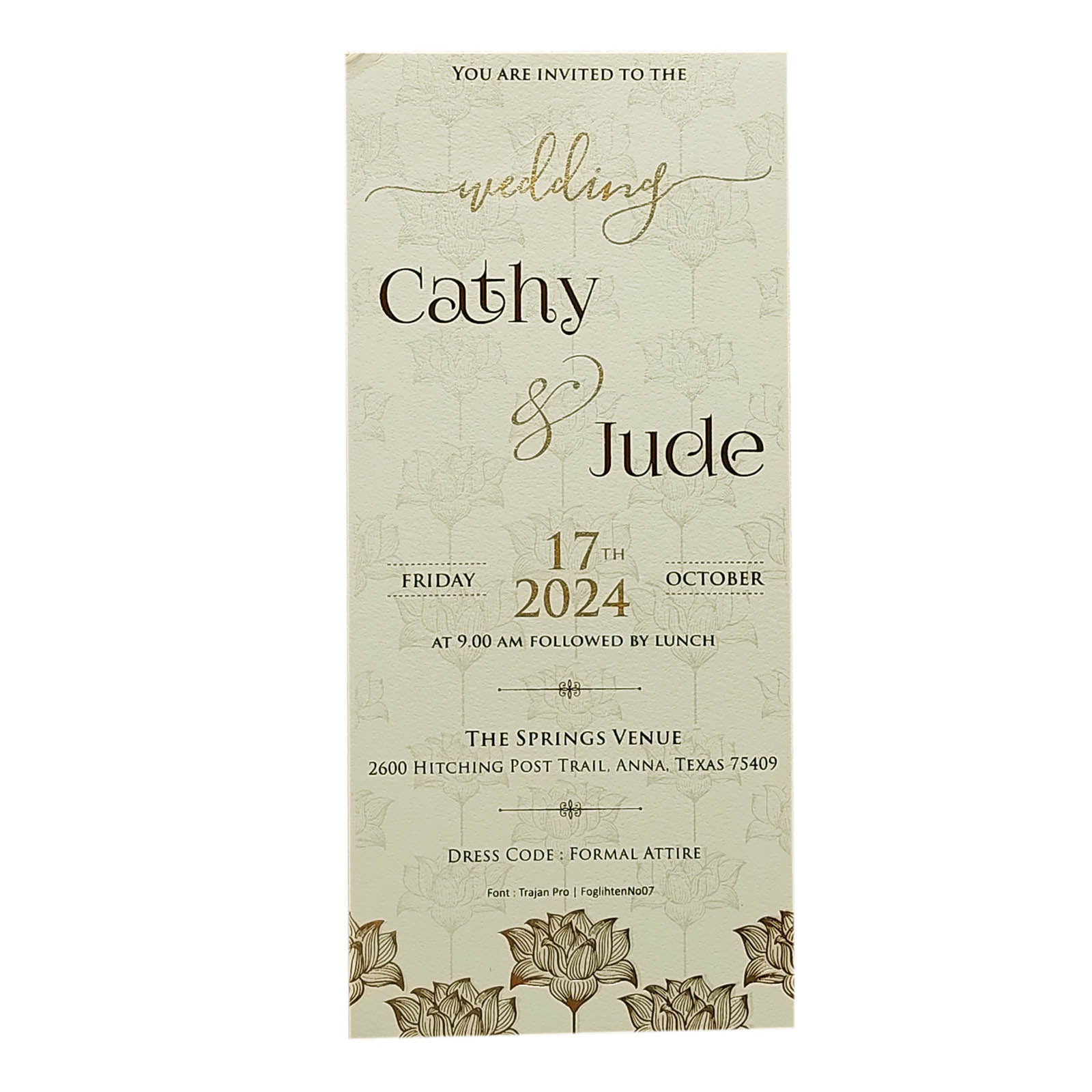 Invitation Card - KRCS6490