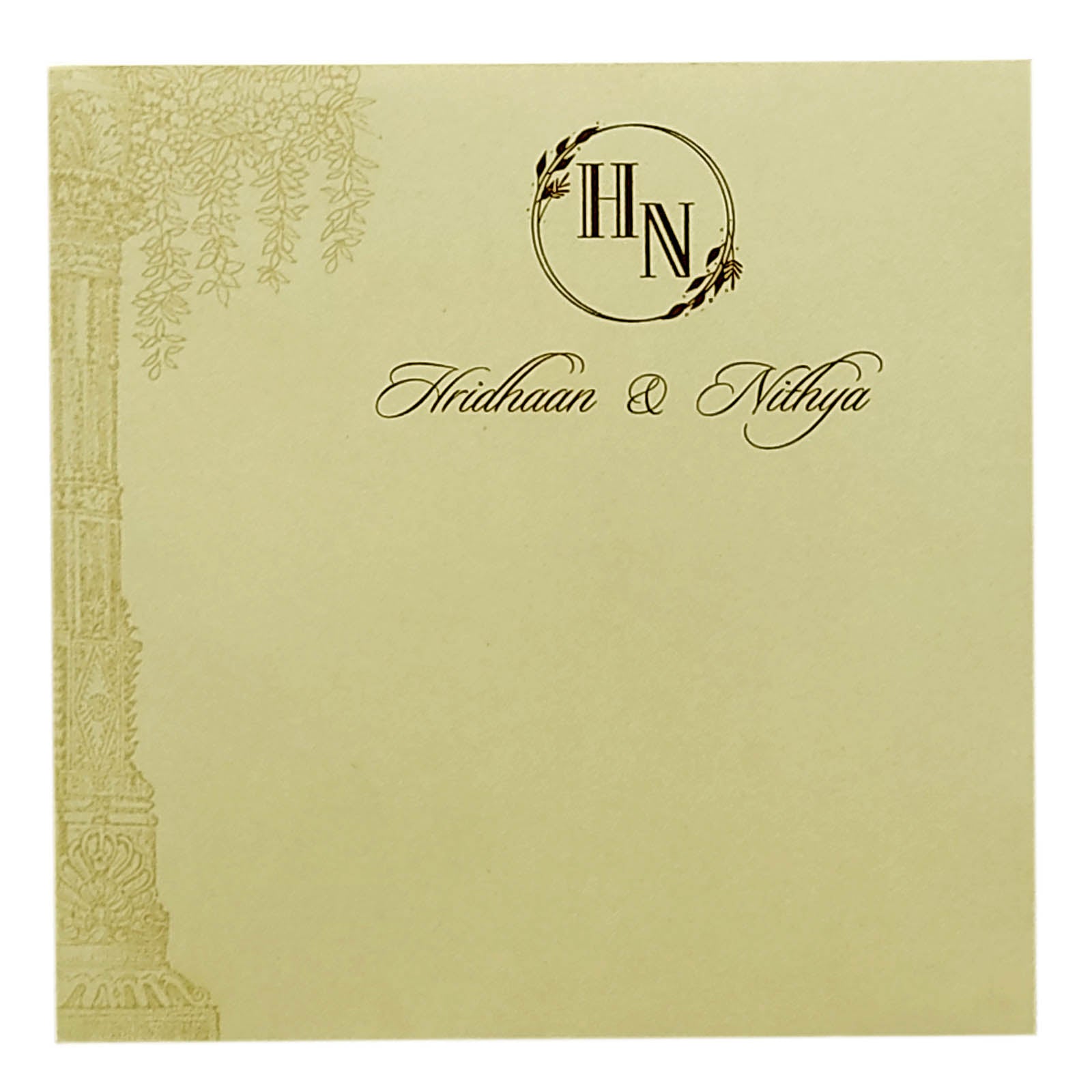 Light Pink Single Sheet Invitation-KRCS5192