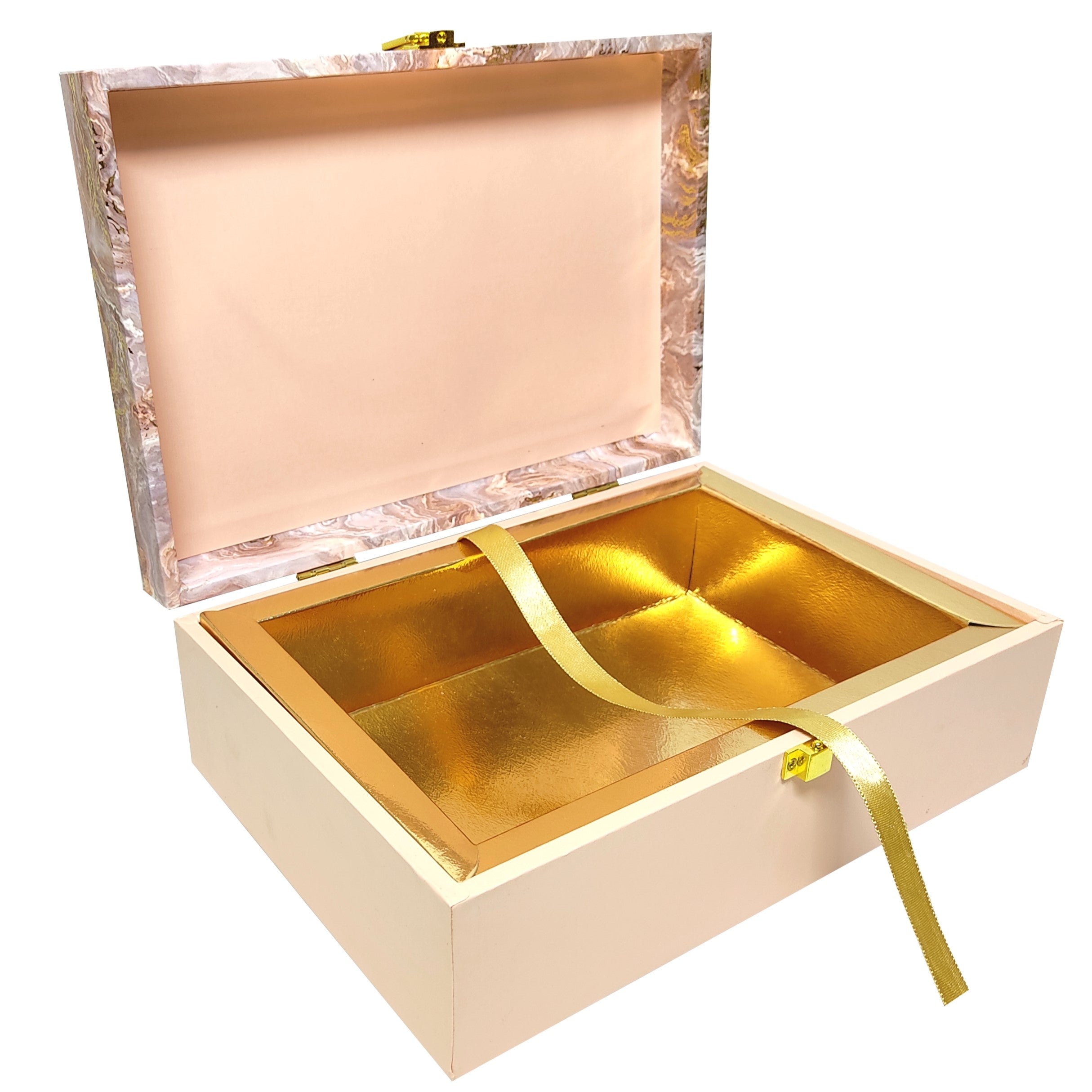 Beige Modern Box Invitation-KBX0302