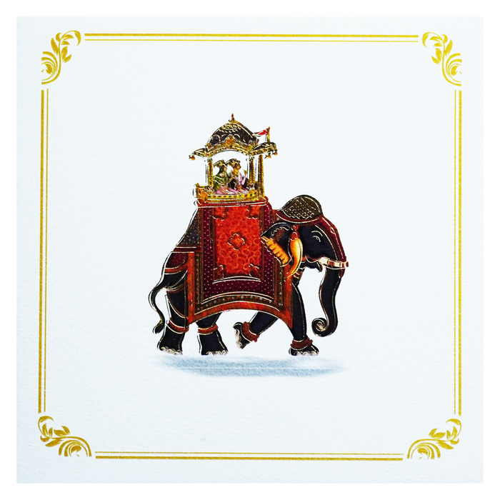 White Elephant Theme Invitation-King of Cards