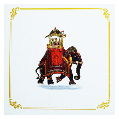 White Elephant Theme Invitation-King of Cards