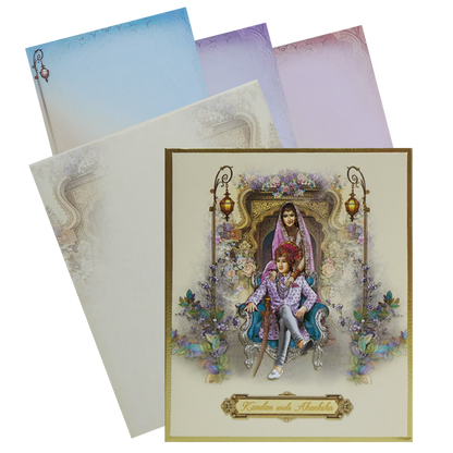 Cream Bride Groom Padded Marriage Card-King of Cards