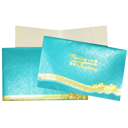 Blue Personal Invitation Card-Knk3717
