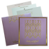 Lavender Gold Floral Padded Wedding Card-King of Cards