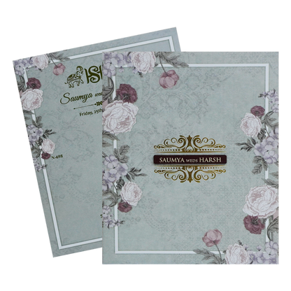 Soft Green Marriage Invitation-King of Cards