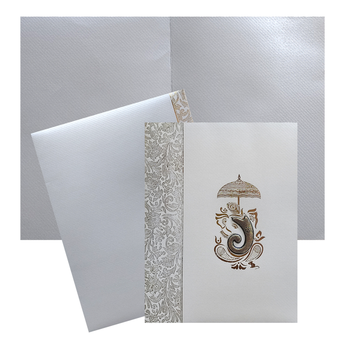 Grey Texture Sheet Wedding Invitation Card-King of Cards