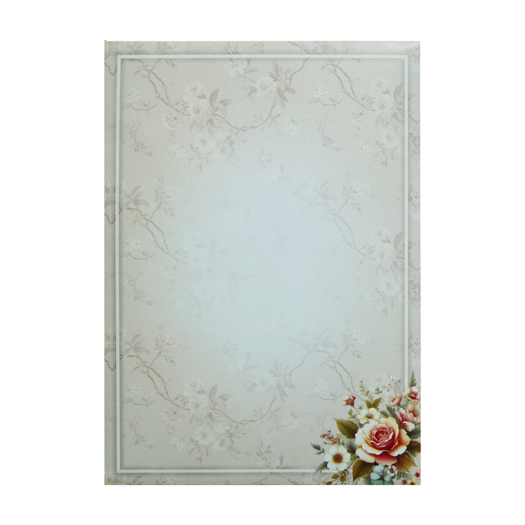 Lavender Floral Wedding Card-KNBL1703