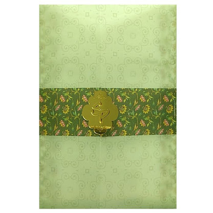 Green Floral Tracing Sheet Invitation Card-King of Cards