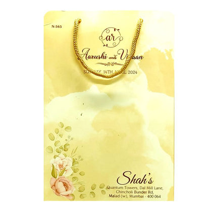 Cream Beige Floral Wedding Card-King of Cards