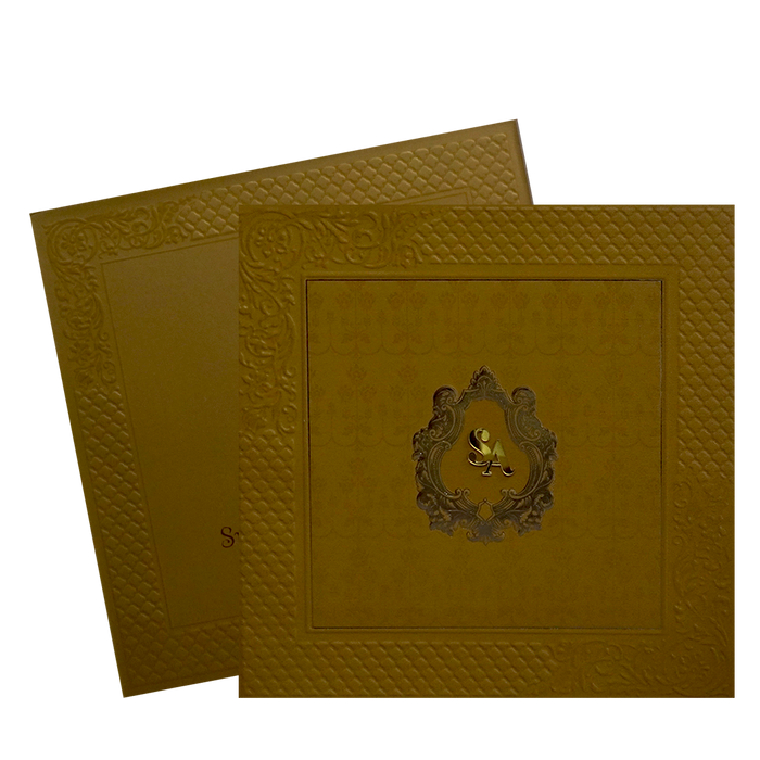 Golden Pattern Marriage Card-King of Cards