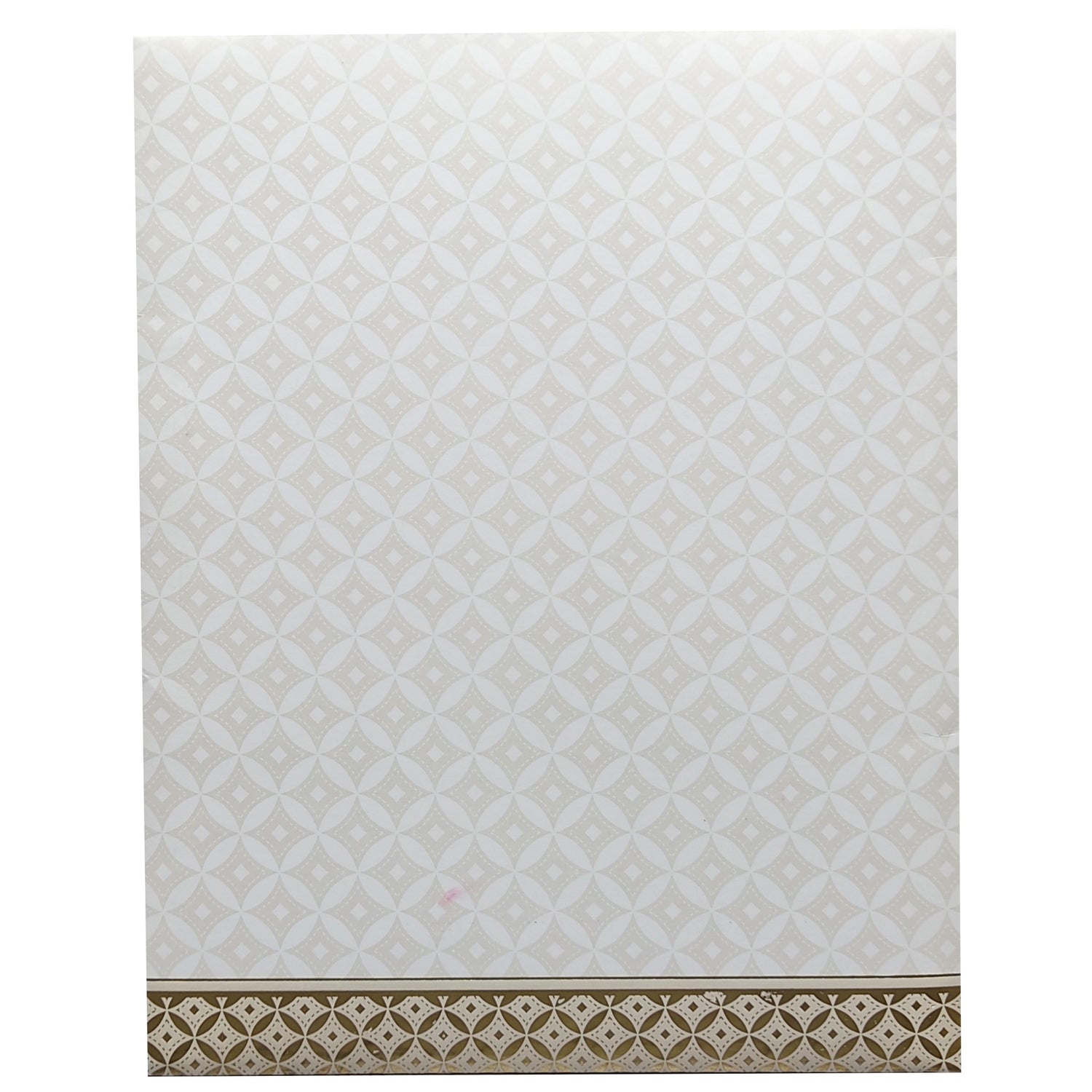 White Ganesha Nameplate Invitation Card-KNJS2072