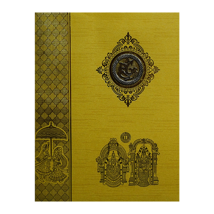 Gold Traditional Wedding Card-King of Cards